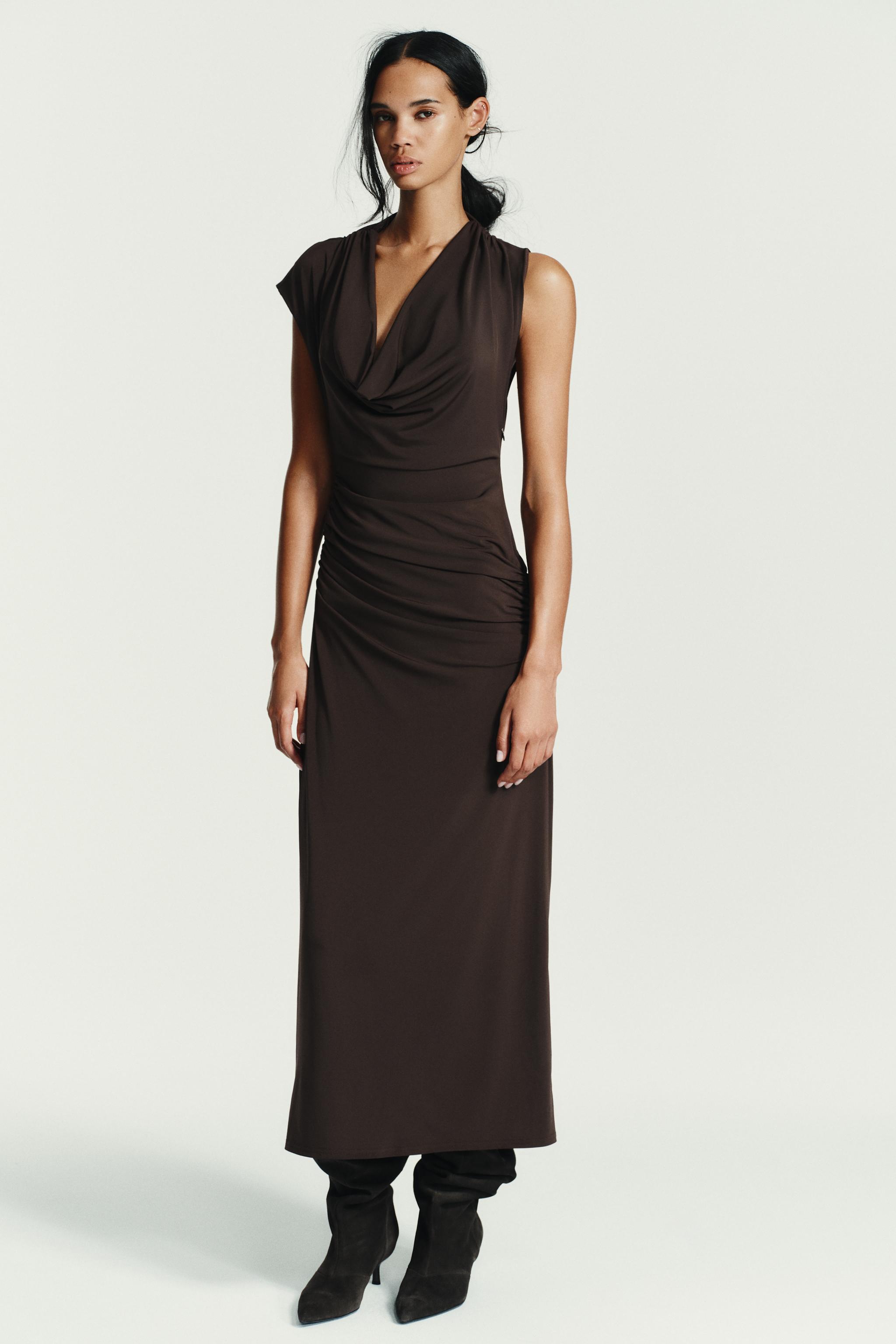 Ruched Midi Dress