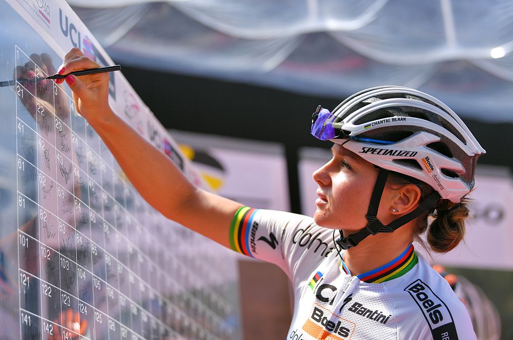 World Champion Chantal Blaak (Boels Dolmans) at stage 3 at the 2018 Giro Rosa