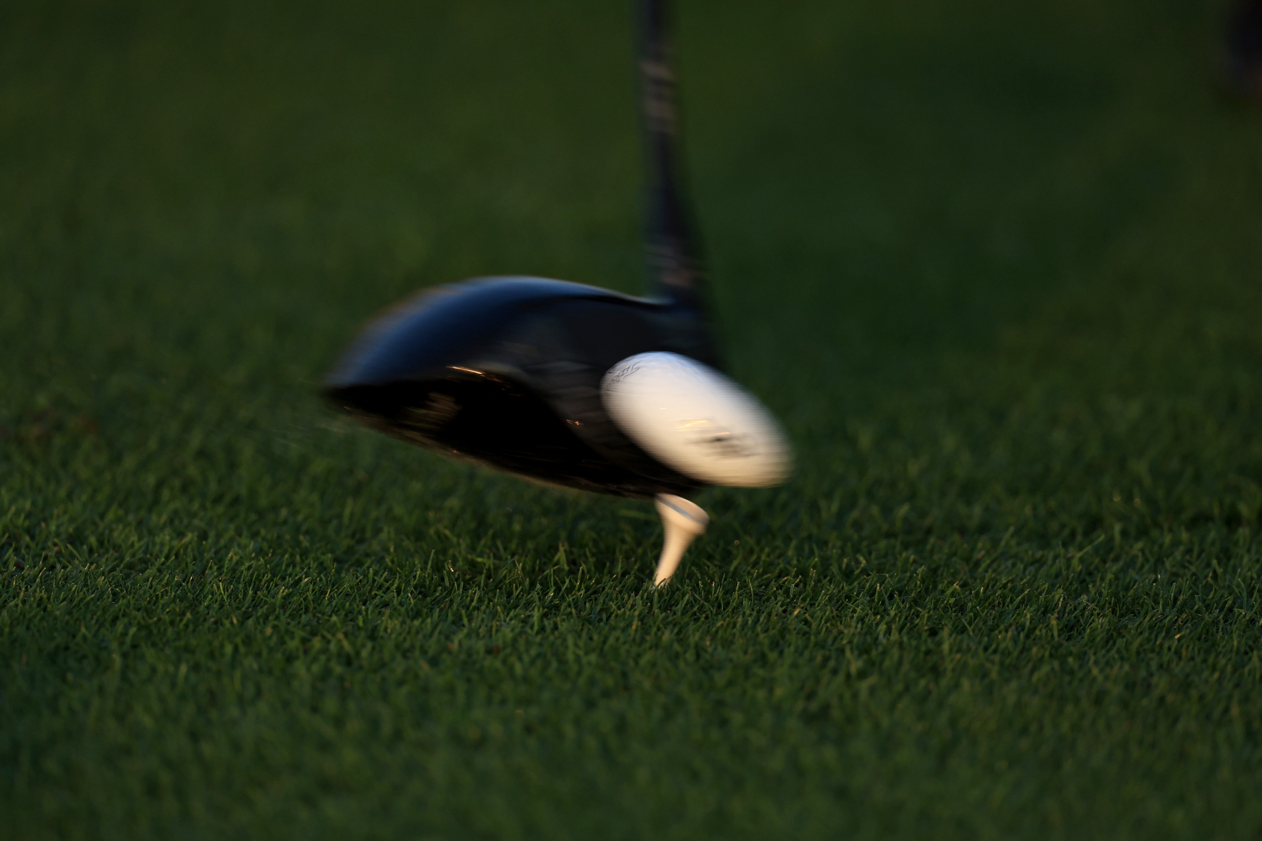 Driver close up at impact