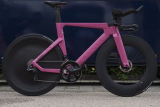 Van der Poel pink bike