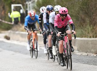 COLFIORITO ITALY MARCH 12 Ben Healy of Ireland and Team EF Education Easypost competes during to the 60th TirrenoAdriatico 2025 Stage 3 a 239km stage from Follonica to Colfiorito UCIWT on March 12 2025 in Colfiorito Italy Photo by Tim de WaeleGetty Images