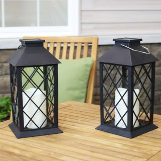 Gravitt 11'' Solar Powered Integrated Led Outdoor Lantern