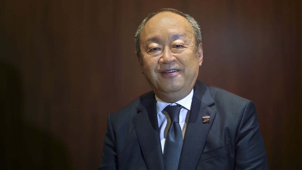 Teiichi Goto, president and chief executive officer of FujiFilm Holdings., at the company&#039;s headquarters in Tokyo, Japan, on Thursday, July 8, 2021.