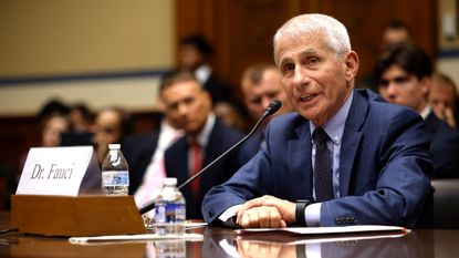 Dr. Anthony Fauci testifies during a congressional hearing on Covid-19