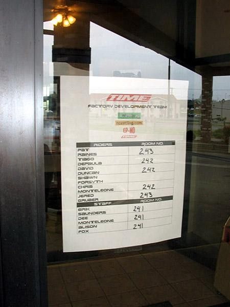 Our hotel sheet