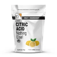 Citric Acid: $7.99 Amazon US&pound;9.97 Amazon UK