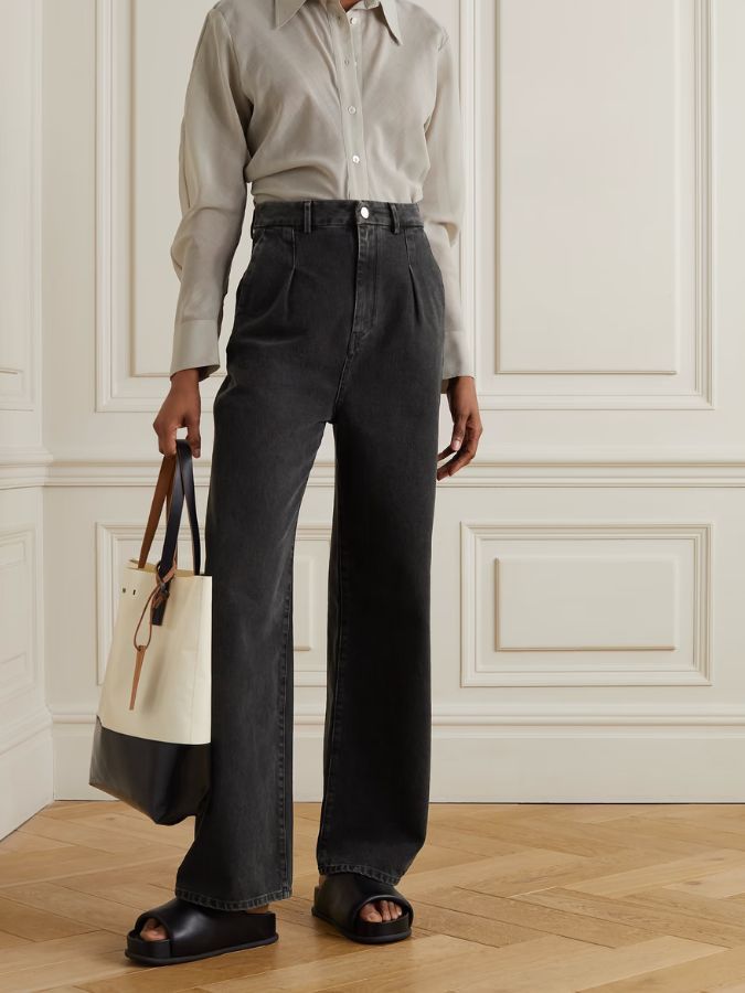 grey jeans