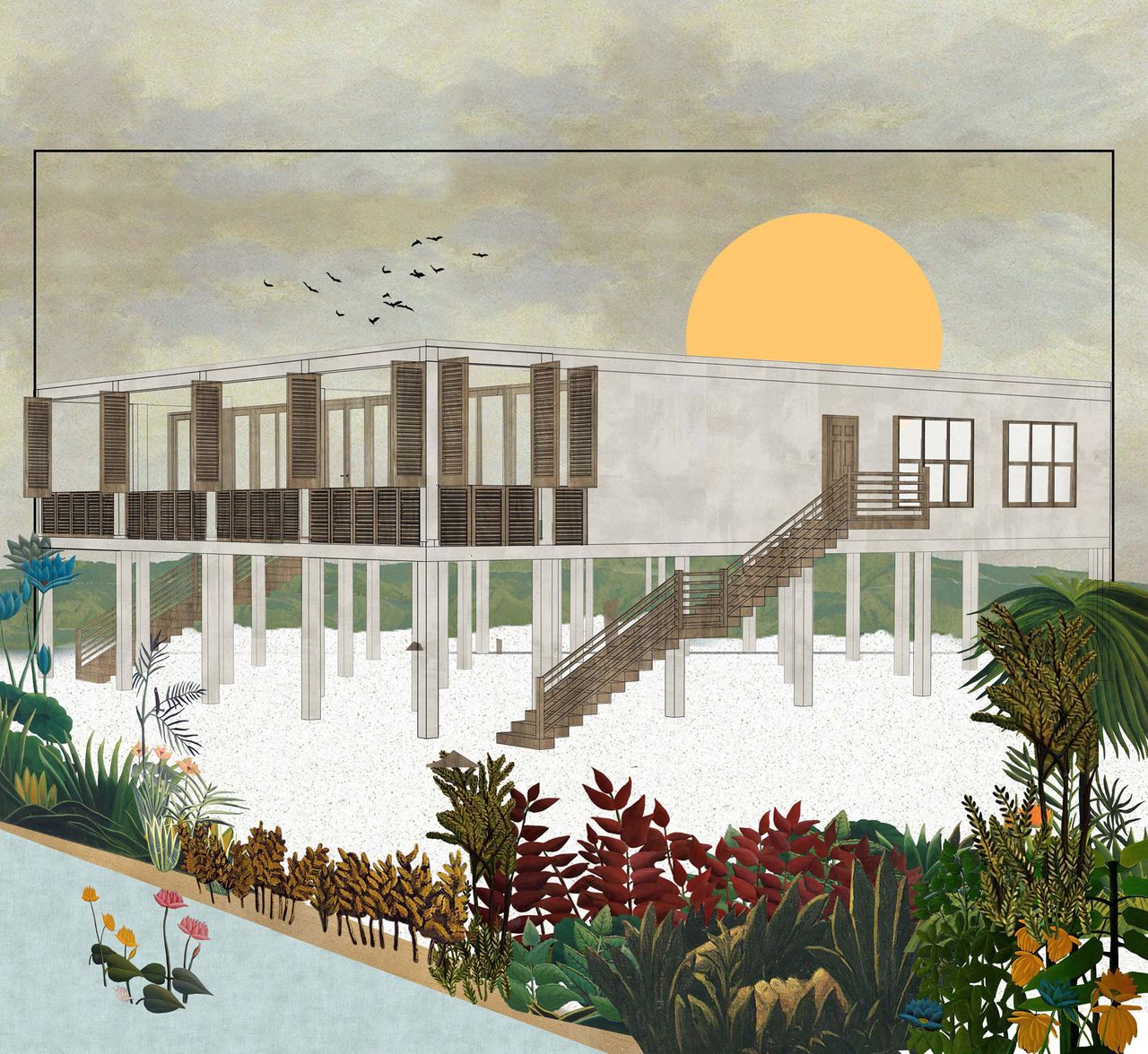 Animated image of the &quot;Belize House&quot;