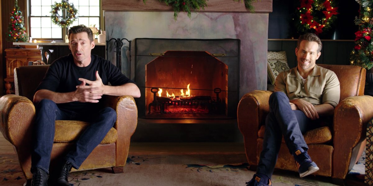 Hugh Jackman and Ryan Reynolds in the Sam's Club commercial