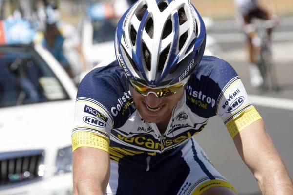 Romain Feillu (Vacansoleil-DCM) grits his teeth.