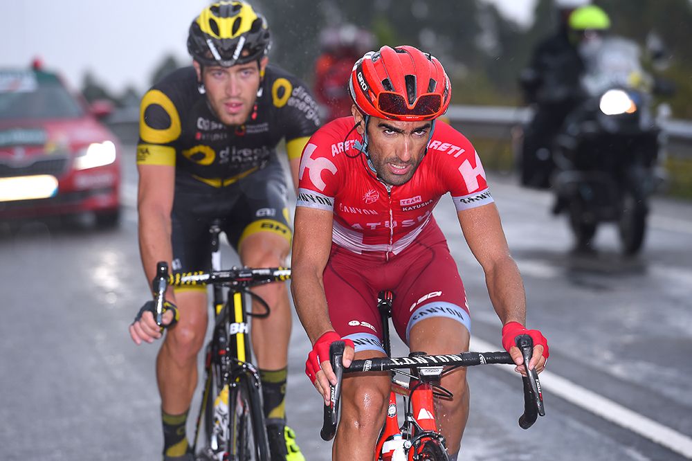 Julien Morice and Tiago Machado on the attack during stage 5 at the Vuelta