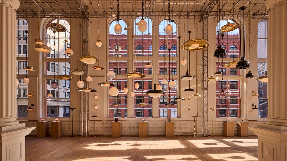 A celestial New York exhibition showcases Roman and Williams’ mastery of lighting