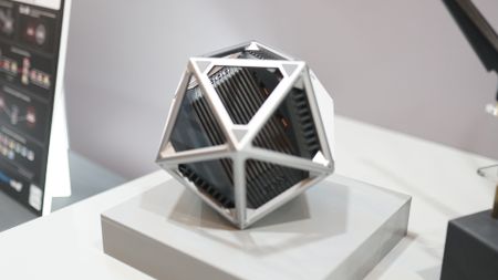 The Asus ROG NeoCore Wi-Fi 8 concept router showcased at CES 2026