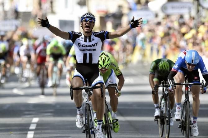 Marcel Kittel (Giant-Shimano) wins stage 1 of the Tour de France