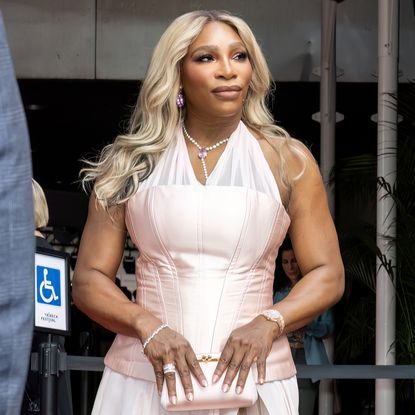 Serena Williams is seen arriving to "In The Arena: Serena Williams" Premiere during the 2024 Tribeca Festival at BMCC Theater on June 13, 2024 in New York City. 