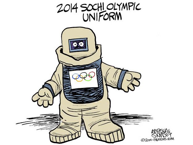 Editorial cartoon Sochi Olympics