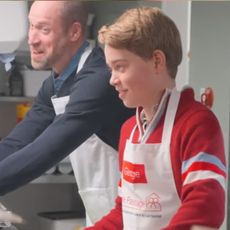 Prince George joins Prince William at The Passage for charity work inspired by Princess Diana