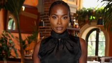 Lorraine Pascale attends an intimate launch hosted by Charlotte Mensah to celebrate the launch of her new Manketti Salt Scrub at The Belvedere on October 17, 2023 in London, England. (Photo by Hoda Davaine/Dave Benett/Getty Images)