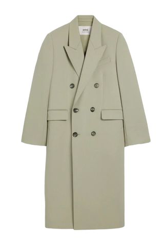 AMI Paris Double-Breasted Virgin-Wool Coat