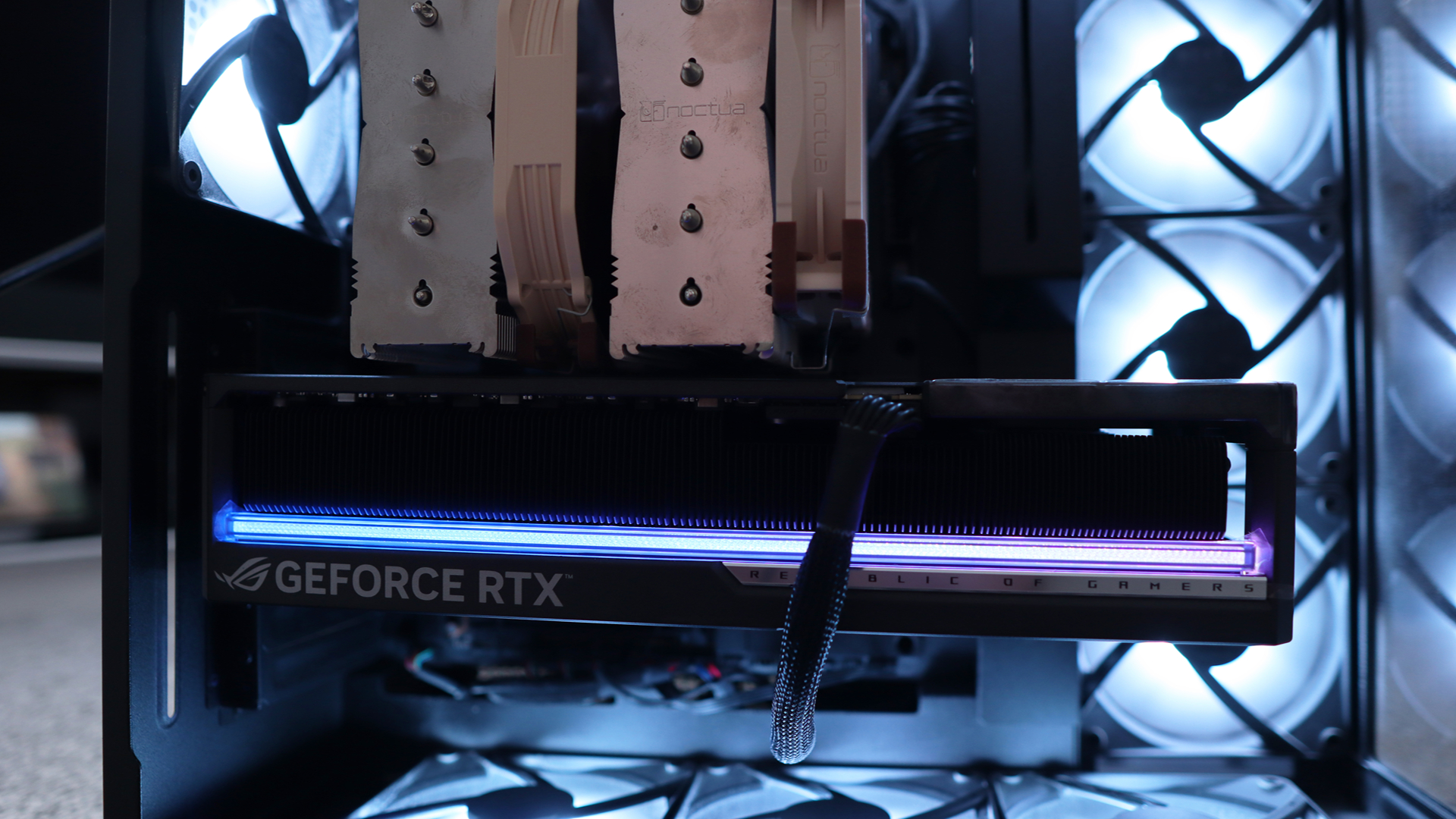 Old and new gaming PCs next to each other
