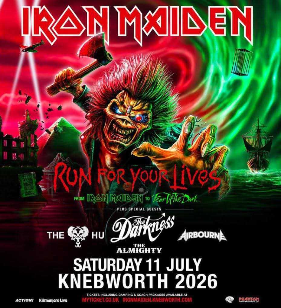 The poster for the Knebworth Run For Your Lives show