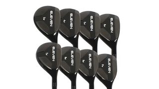 Photo of the full set of Eleven Golf hybrid irons