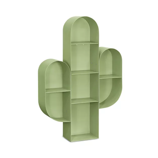 green cactus-shaped bookshelf