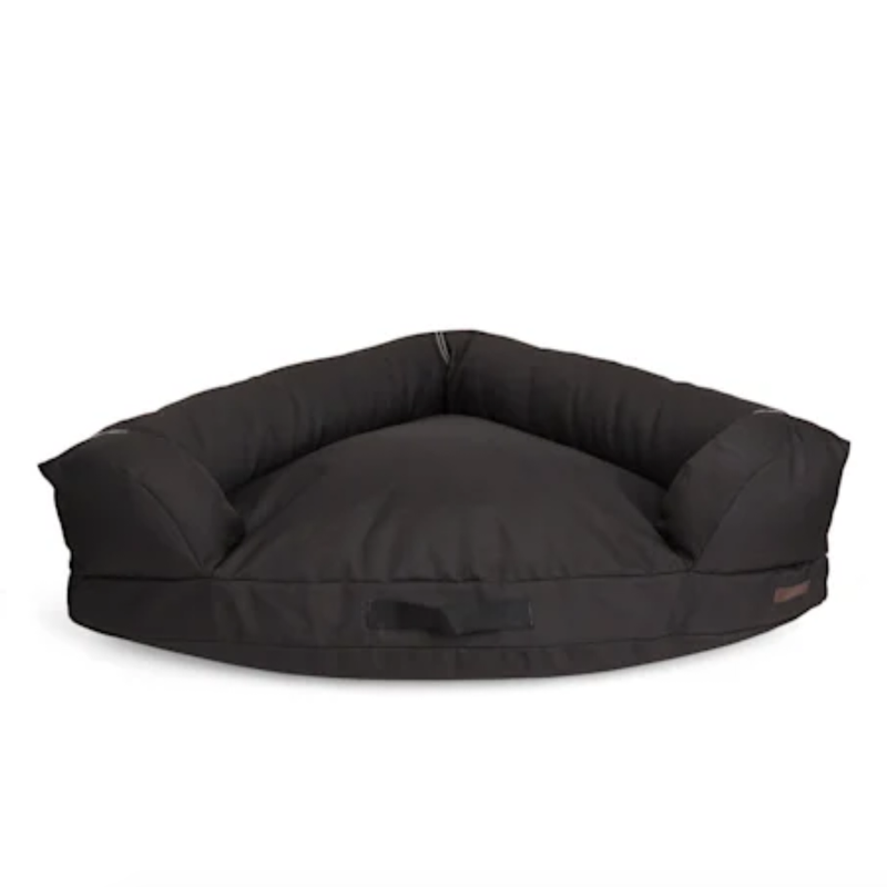 reddy dark grey indooroutdoor corner dog bed, 40" l x 34" w