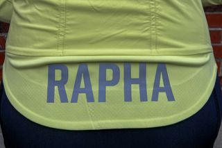 Image shows the reflective detailing on the Rapha Men's Pro Team Long Sleeve Gore-Tex Infinium Jersey