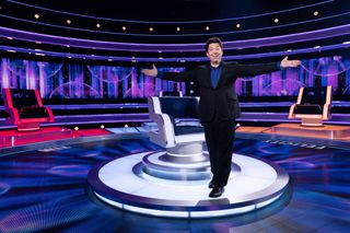 Michael McIntyre on the stage for Michael McIntyre's The Wheel season 3 
