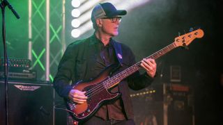  Bob Glaub performs at the RockGodz Hall Of Fame Annual Induction Ceremony at The Canyon Club on October 27, 2019 in Agoura Hills, California.