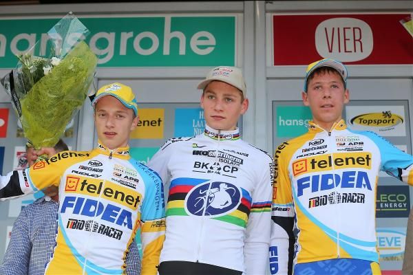 Quinten Hermans, Mathieu van der Poel and Nicolas Cleppe