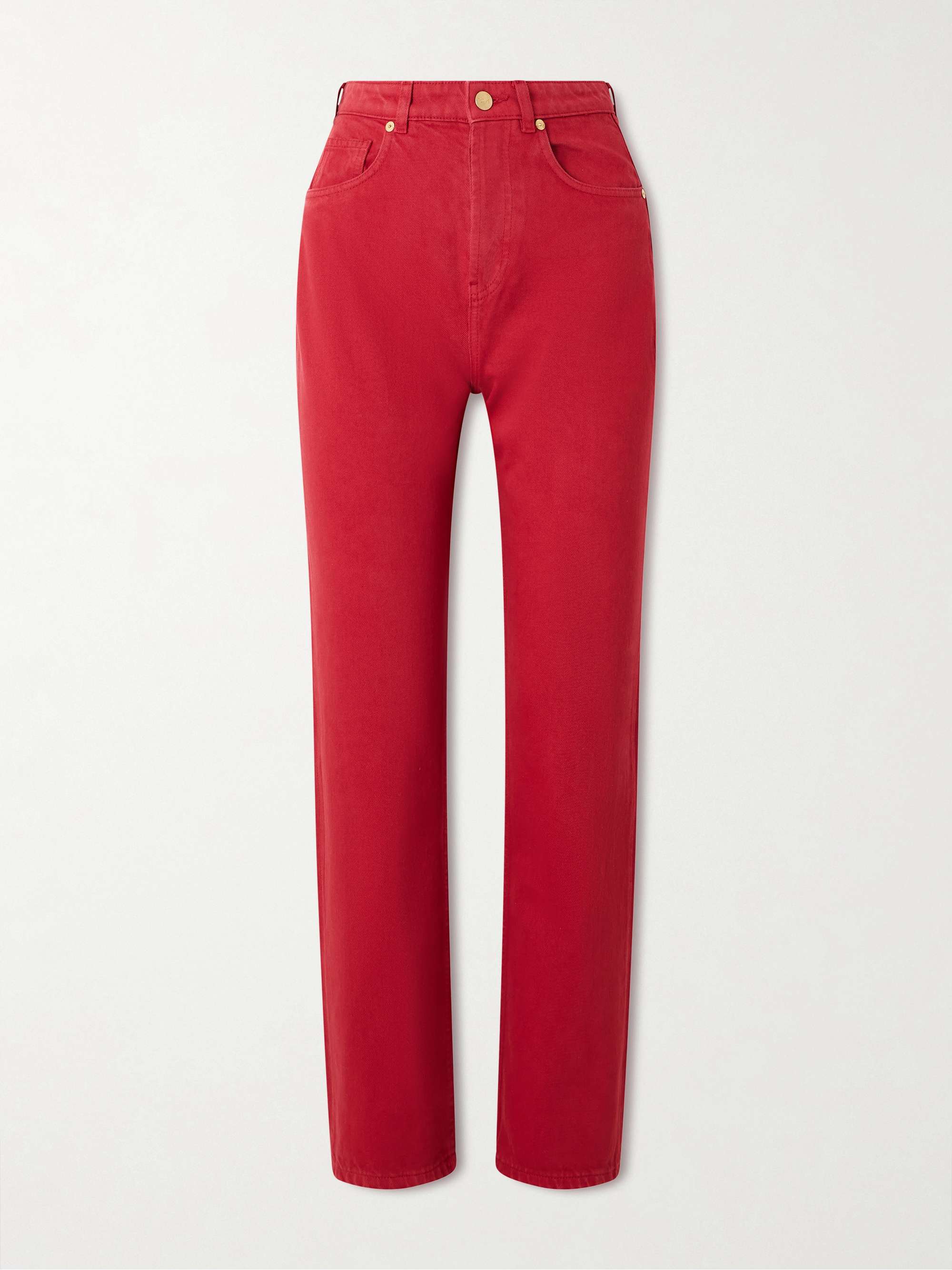 Senna High-Rise Straight-Leg Organic Jeans
