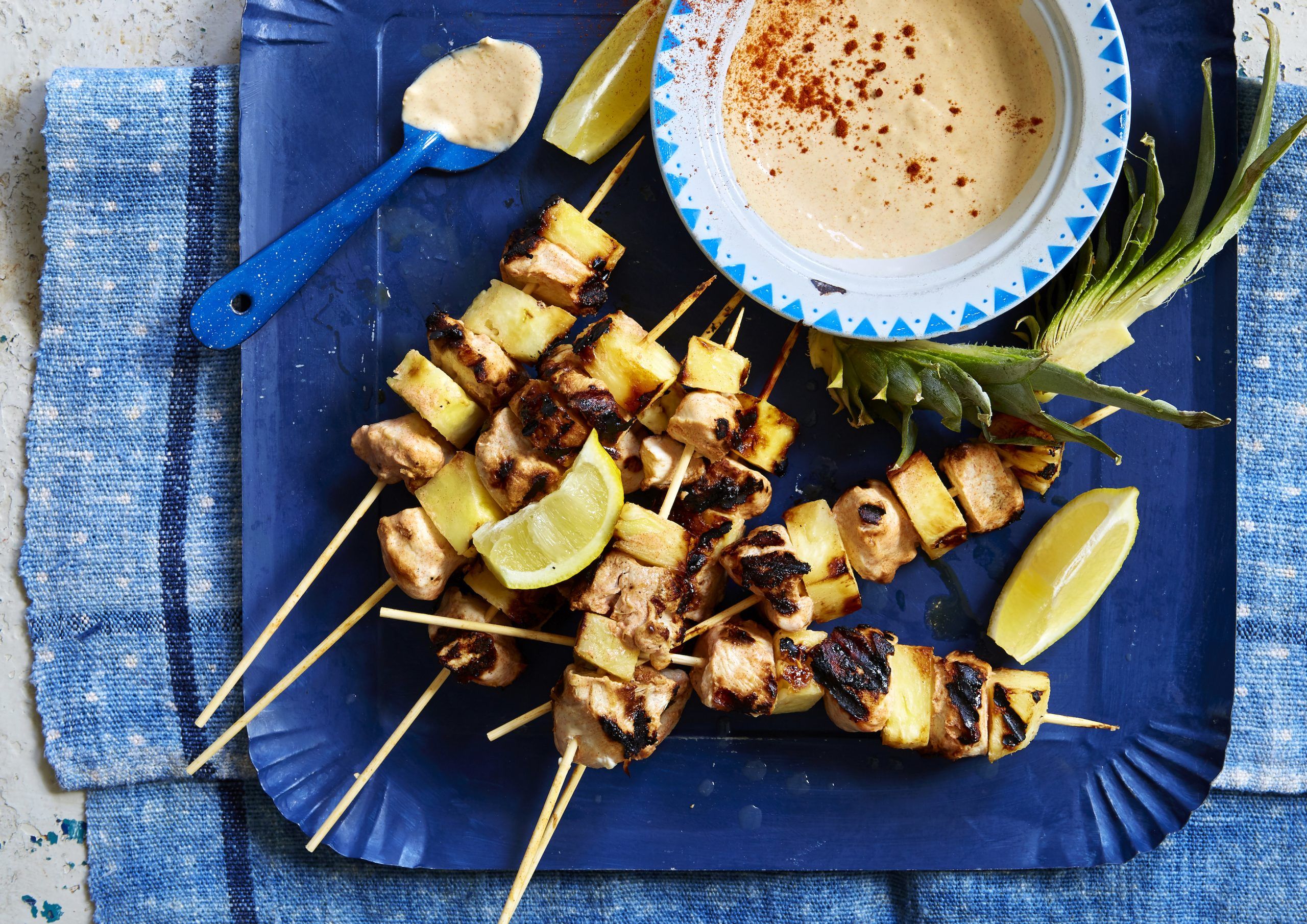 Buttermilk chicken skewers recipe