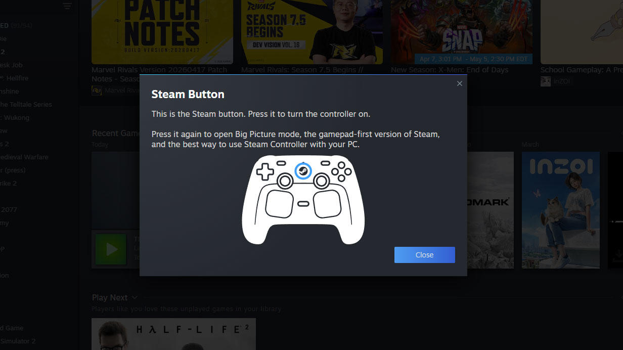 Valve Steam Controller