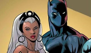 Storm and T'Challa in Comics