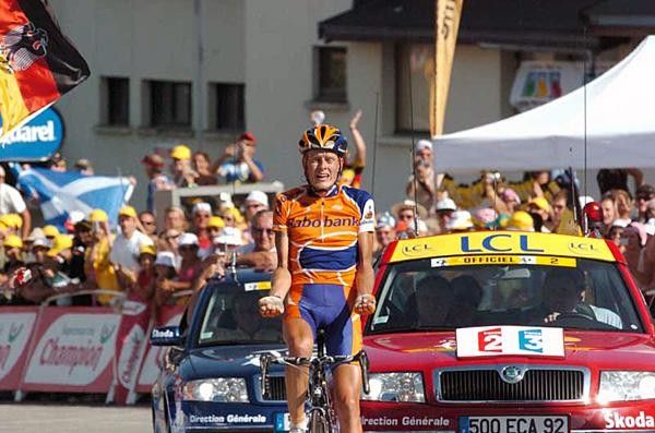 Michael Rasmussen (Rabobank) at the end