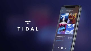The tidal app on a smartphone