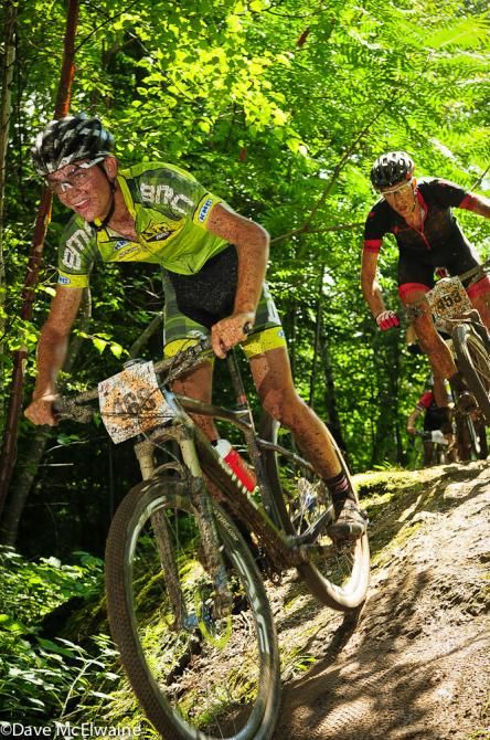 Sepp Kuss (BMC Project) riding in the top three