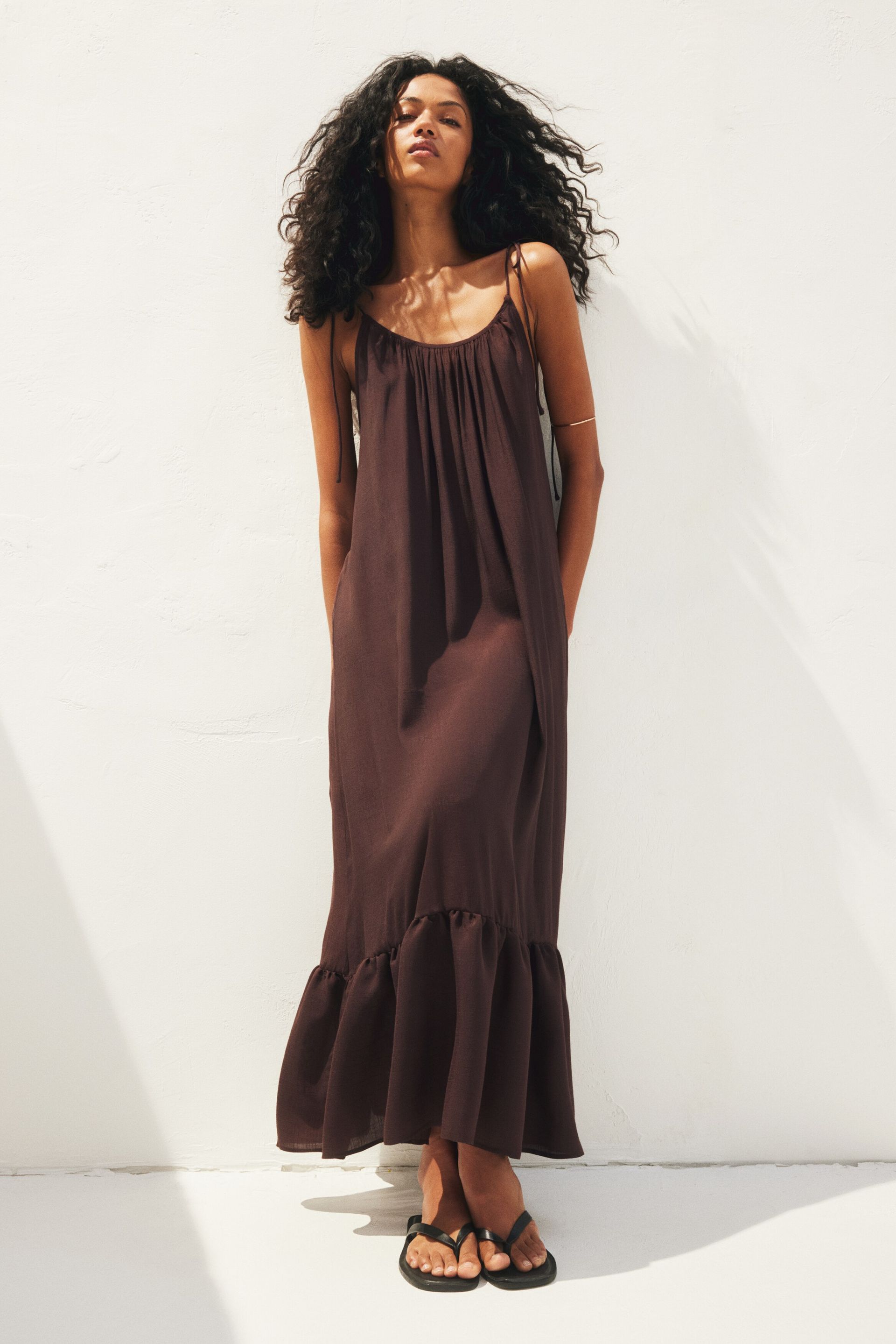 Tie-Strap Beach Dress