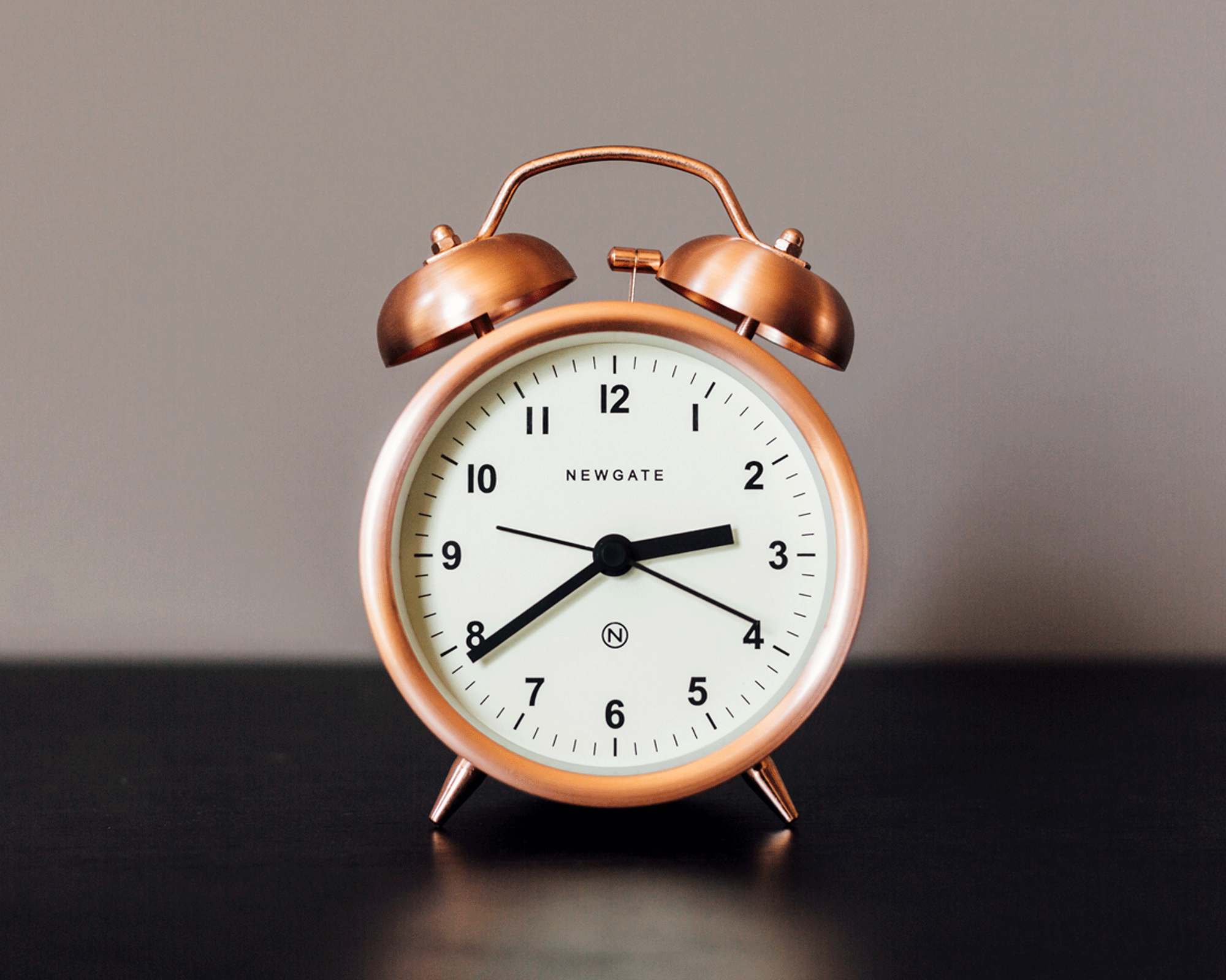 copper alarm clock