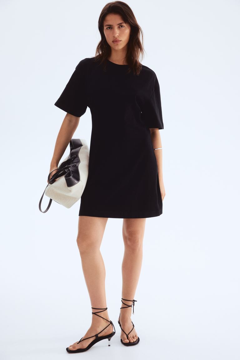 Defined-Waist T-Shirt Dress