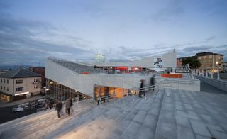 Norway: Plassen Cultural Centre top view