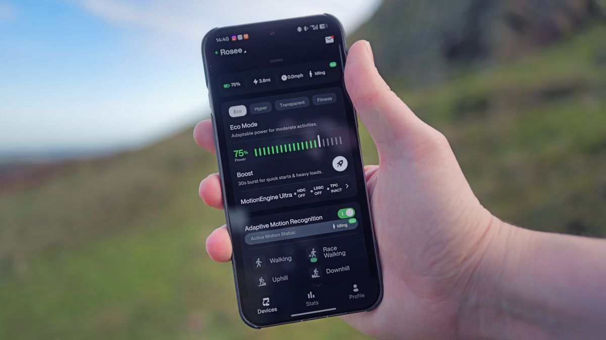 Person showing an app on their phone screen