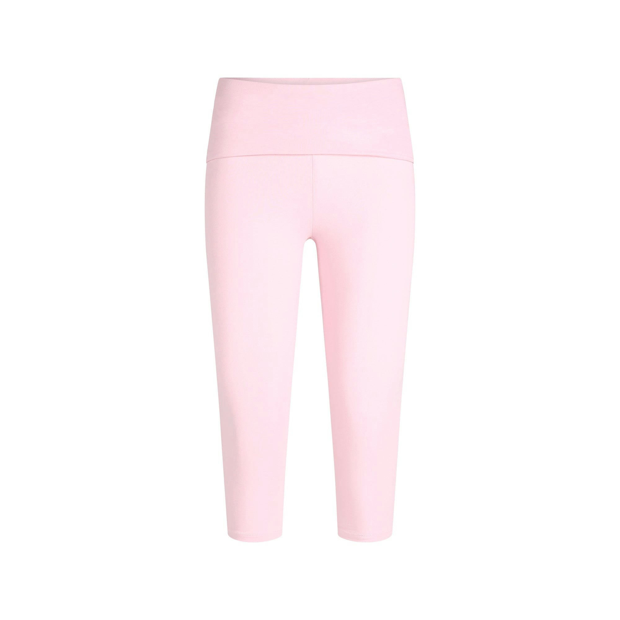 Cotton Jersey Foldover Capri | Halite | Xxs