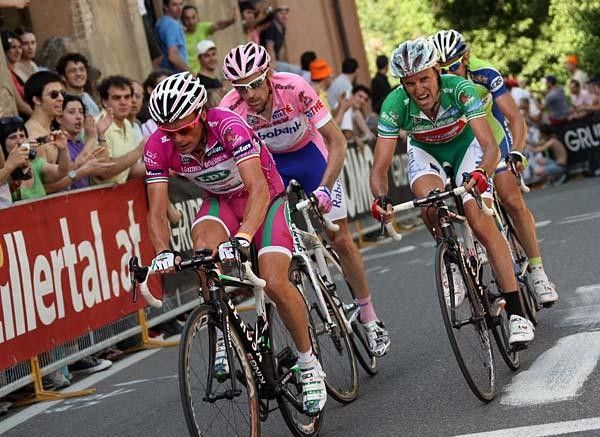 Danilo Di Luca (LPR Brakes) on the San Luca final climb.