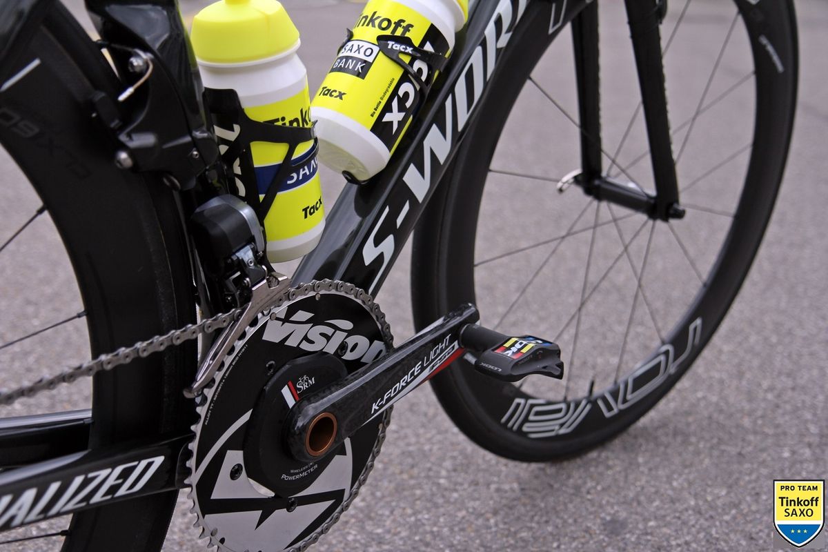 Sagan's ViAS gets FSA K-Force cranks and Vision Tech chainrings for added aerodynamic benefit