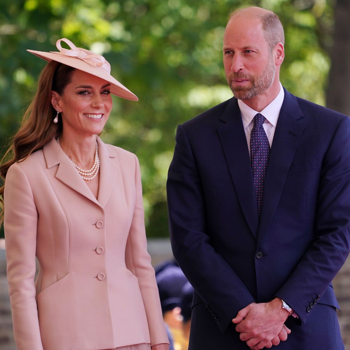 The Prince and Princess of Wales attend a state visit from the President of the French Republic