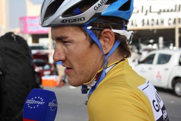 Heinrich Haussler (Garmin-Cervelo) explains the finishing sprint.