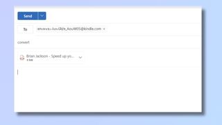 Screenshot showing how to send an ebook via email - Sending PDFs